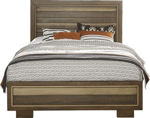 River Street Mocha 3 Pc King Panel Bed