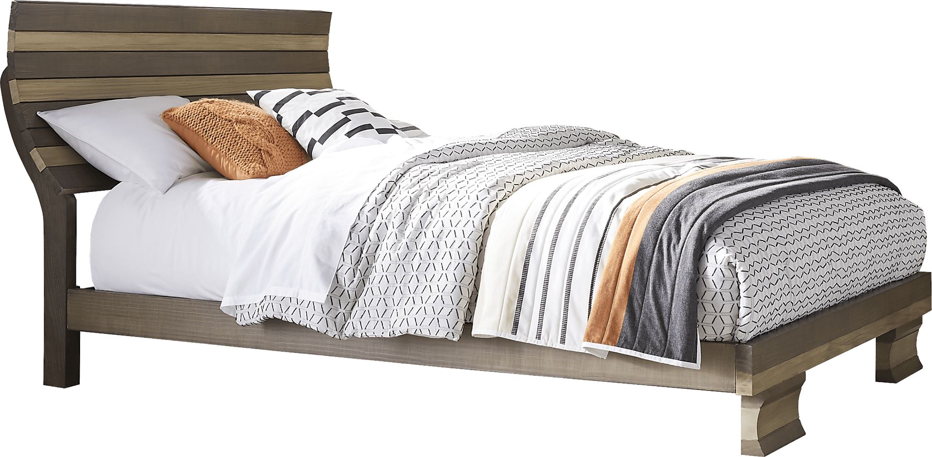 River Street Mocha 3 Pc King Scoop Bed - Image 2