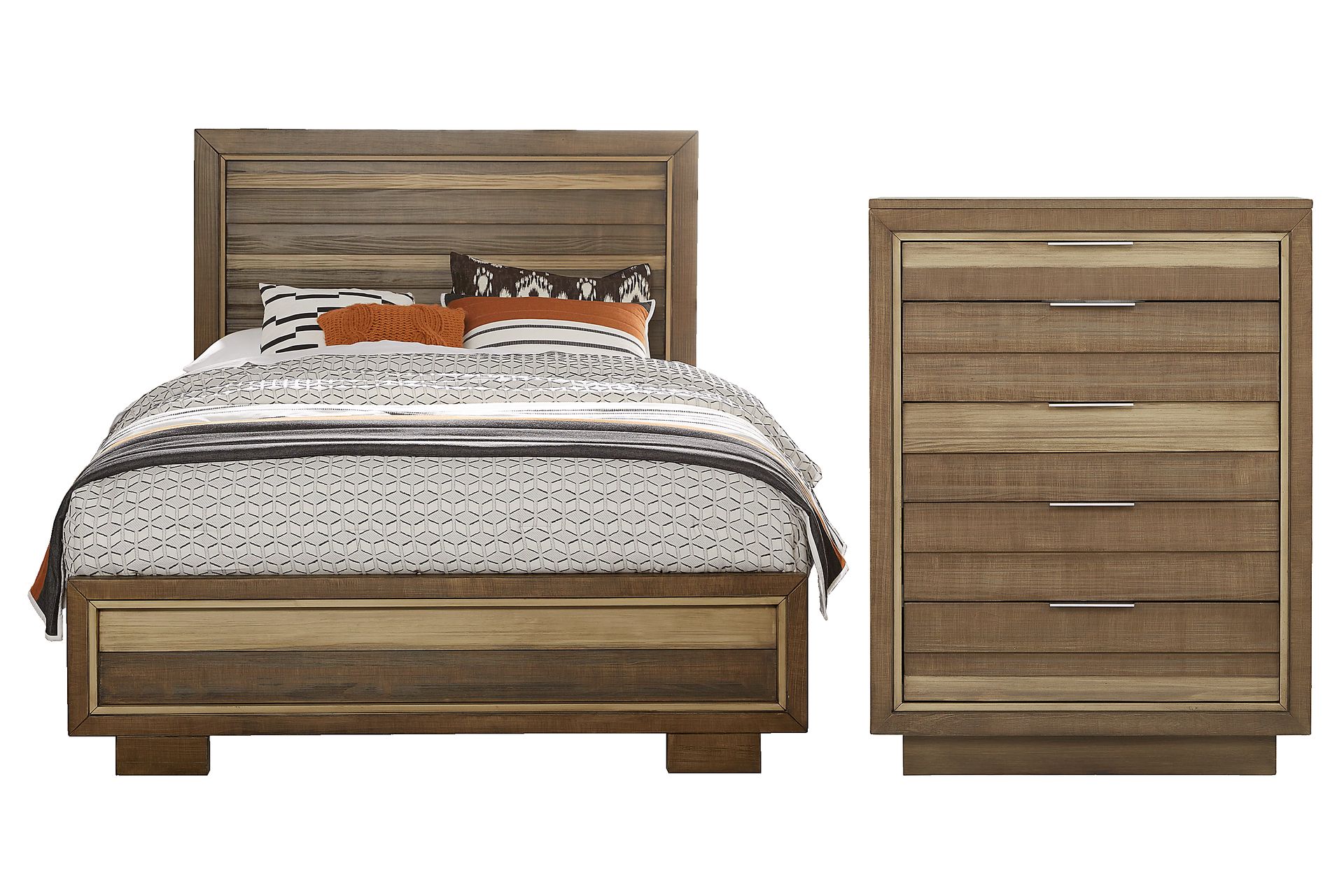 River Street Mocha 4 Pc King Panel Bedroom - Image 1