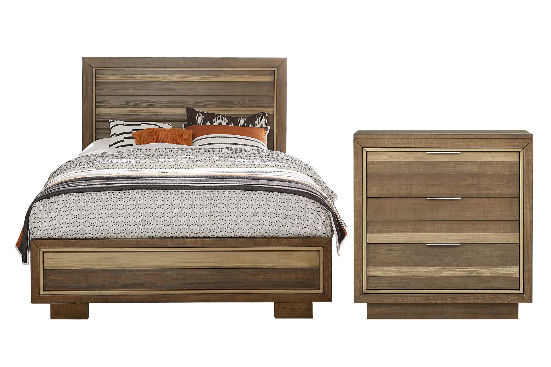 River Street Mocha 3 Pc King Panel Bed - Image 2