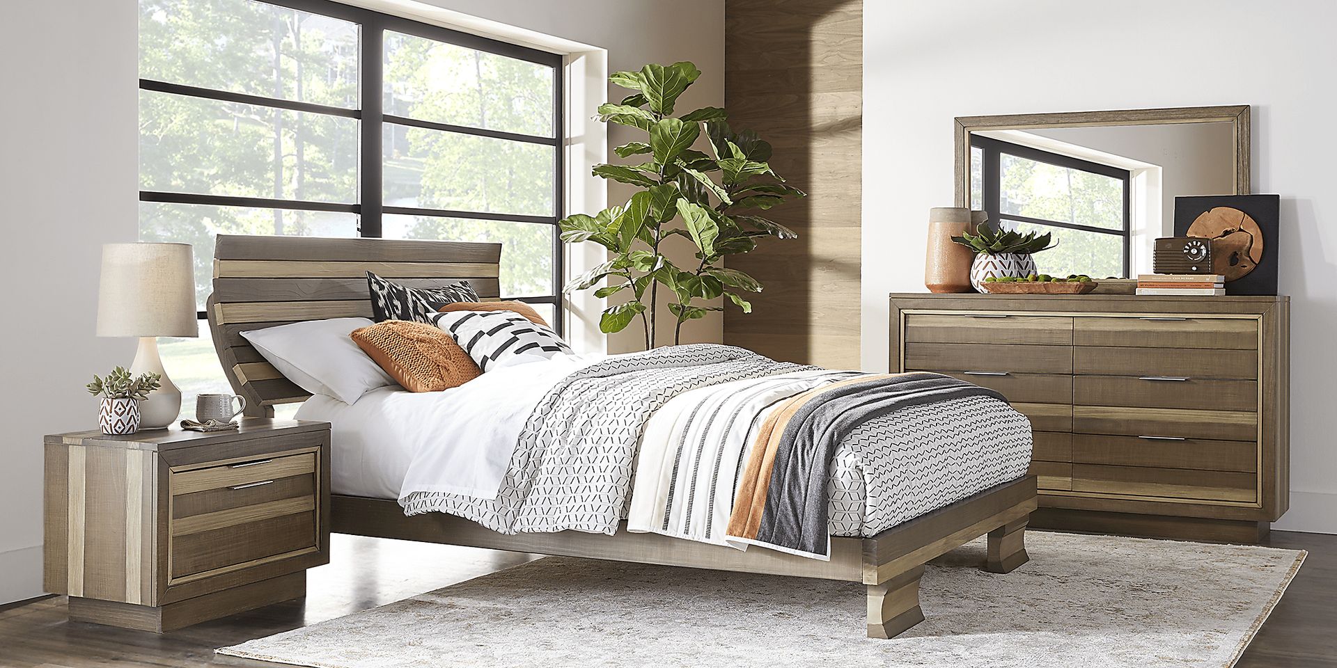 River Street Mocha 5 Pc King Scoop Bedroom - Image 1
