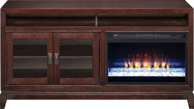 River Terrace Merlot 62 in. Console with Electric Fireplace - Thumbnail - Image 1