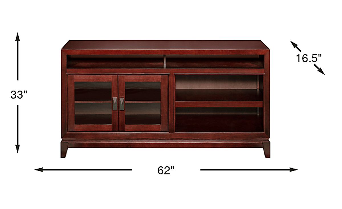 River Terrace Merlot Dark Wood Console | Rooms to Go