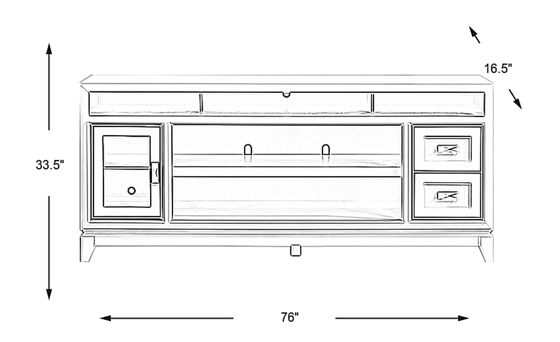 Dimension Image. Please refer to the Dimension Tab on this page for dimension details.