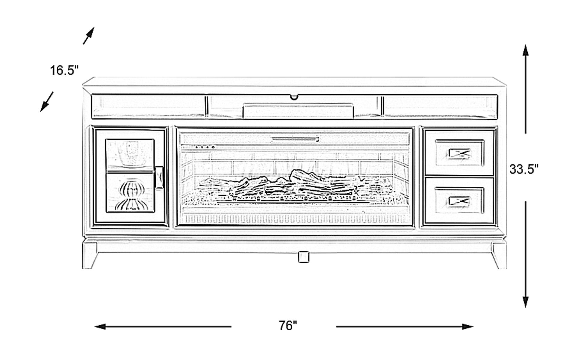 Dimension Image. Please refer to the Dimension Tab on this page for dimension details.