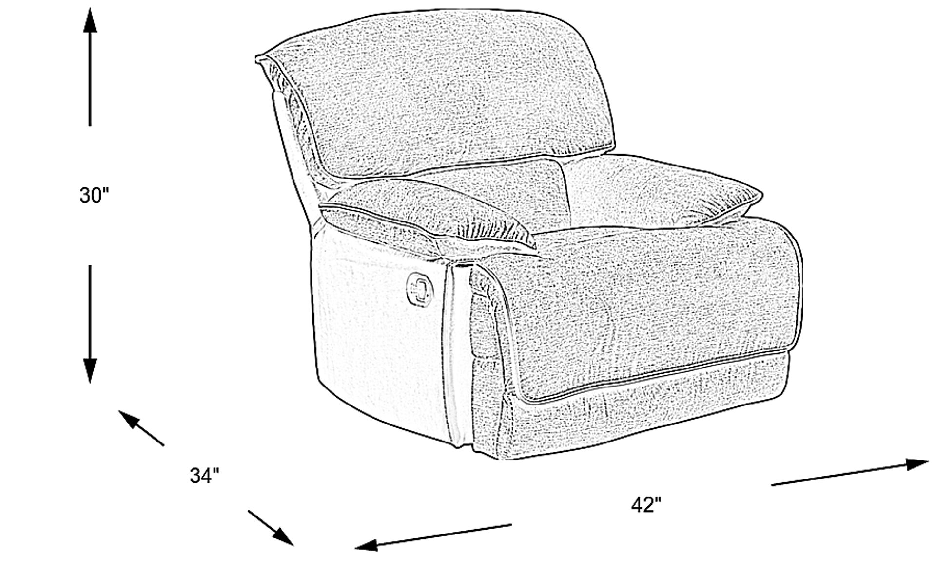 Dimension Image. Please refer to the Dimension Tab on this page for dimension details.