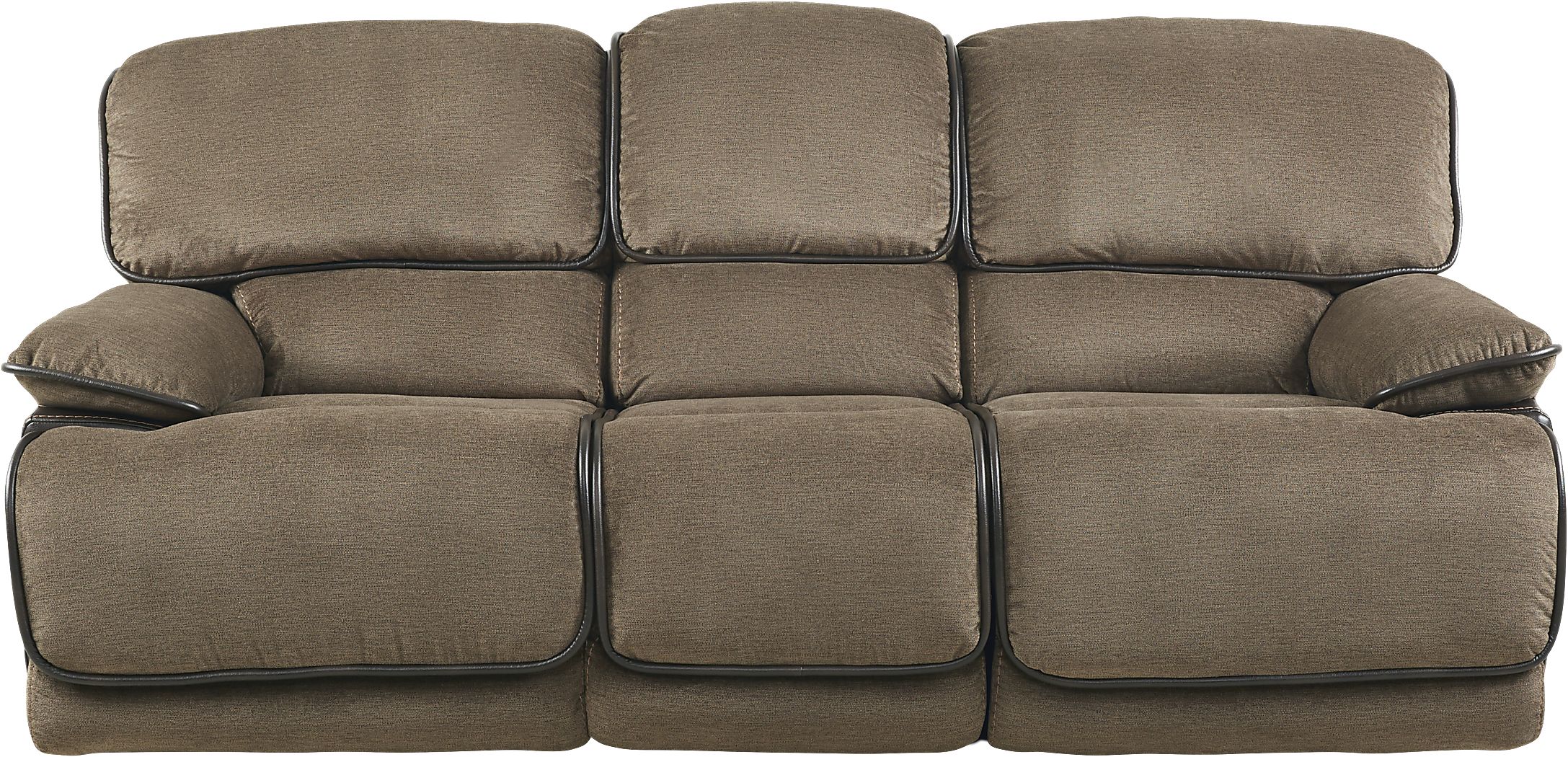 Riverbrook 7 Pc Coffee Brown Textured Manual Reclining Sectional