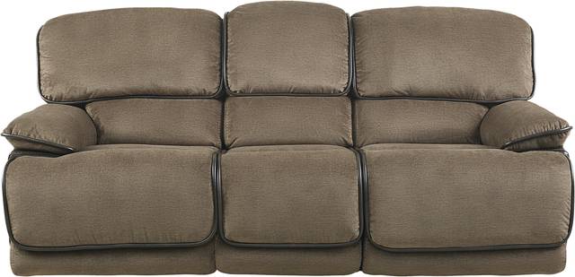 Riverbrook Coffee Reclining Sofa - Thumbnail - Image 1