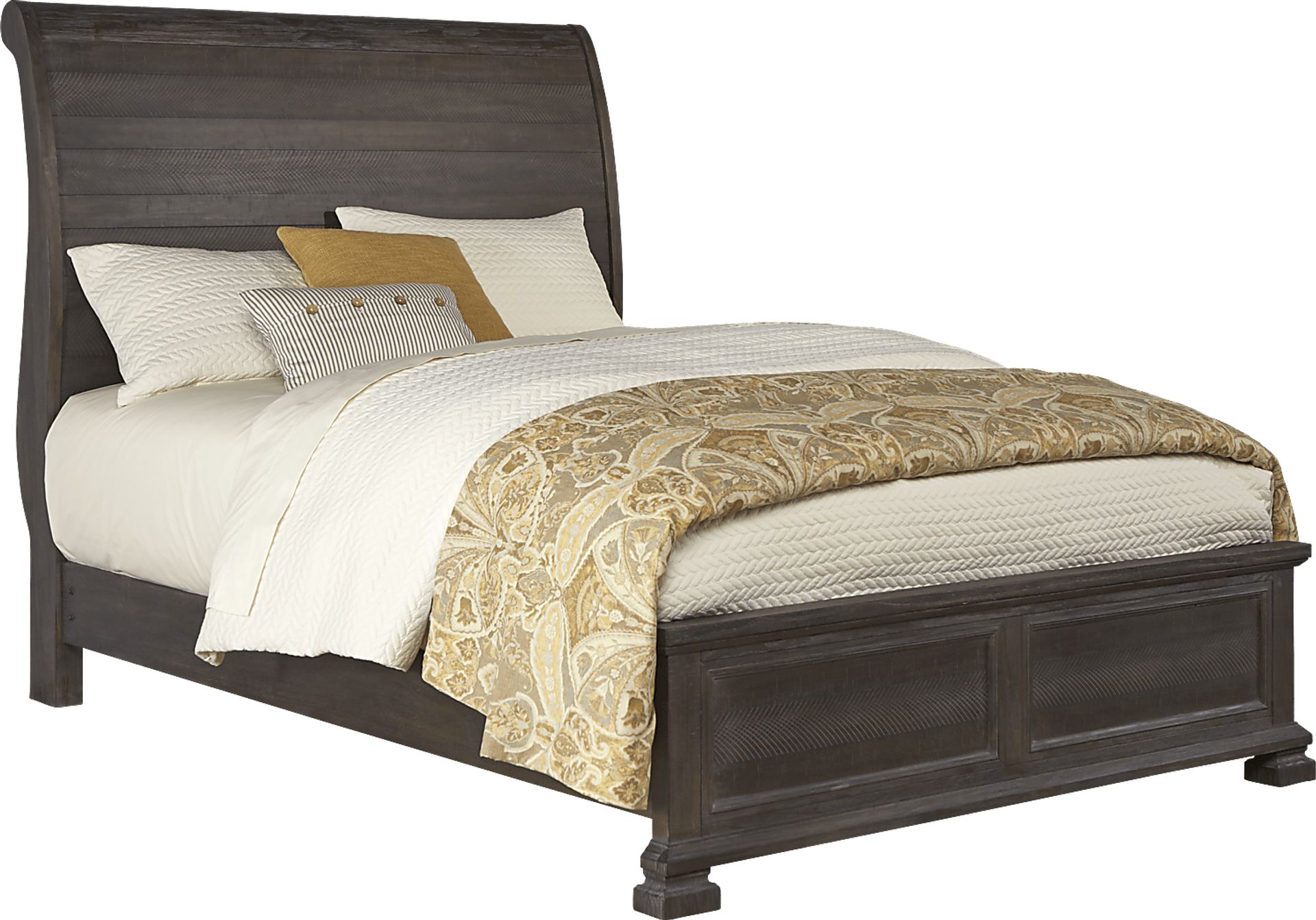Rivercrest Gray 3 Pc Queen Sleigh Bed - Image 1