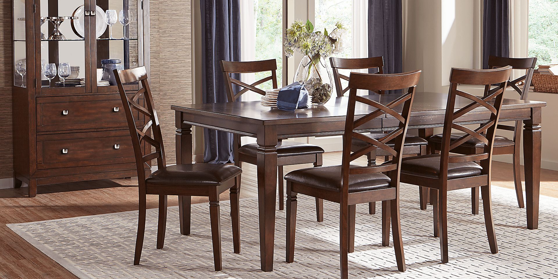 Riverdale Cherry X-Back Side Chair - Image 3