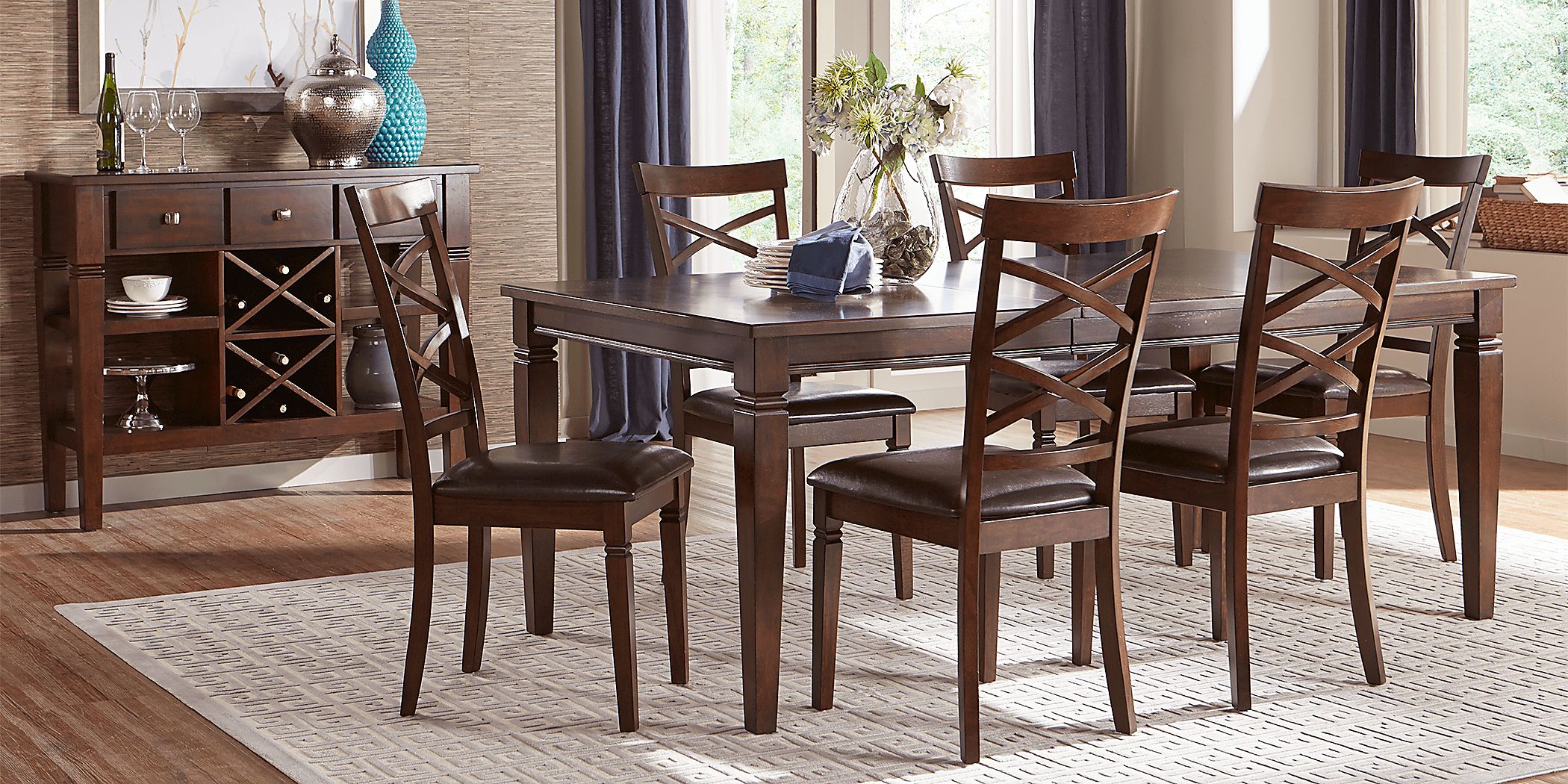 Riverdale Cherry 5 Pc Rectangle Dining Room