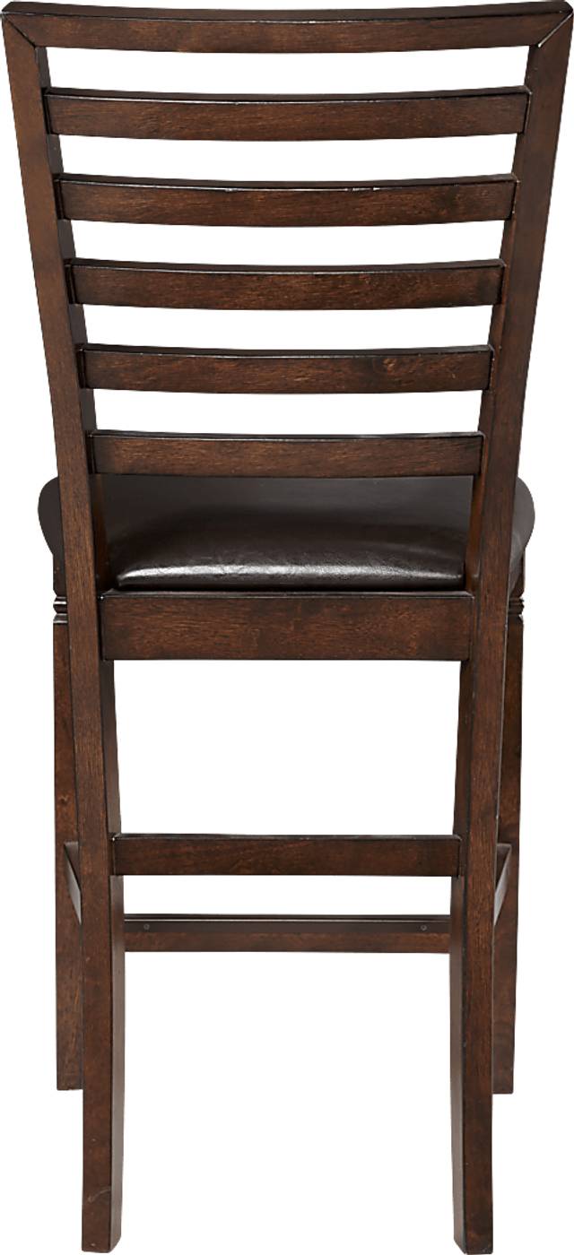 Riverdale Cherry 5 Pc Square Counter Height Dining Room with Ladder Back Stools - Thumbnail - Image 6