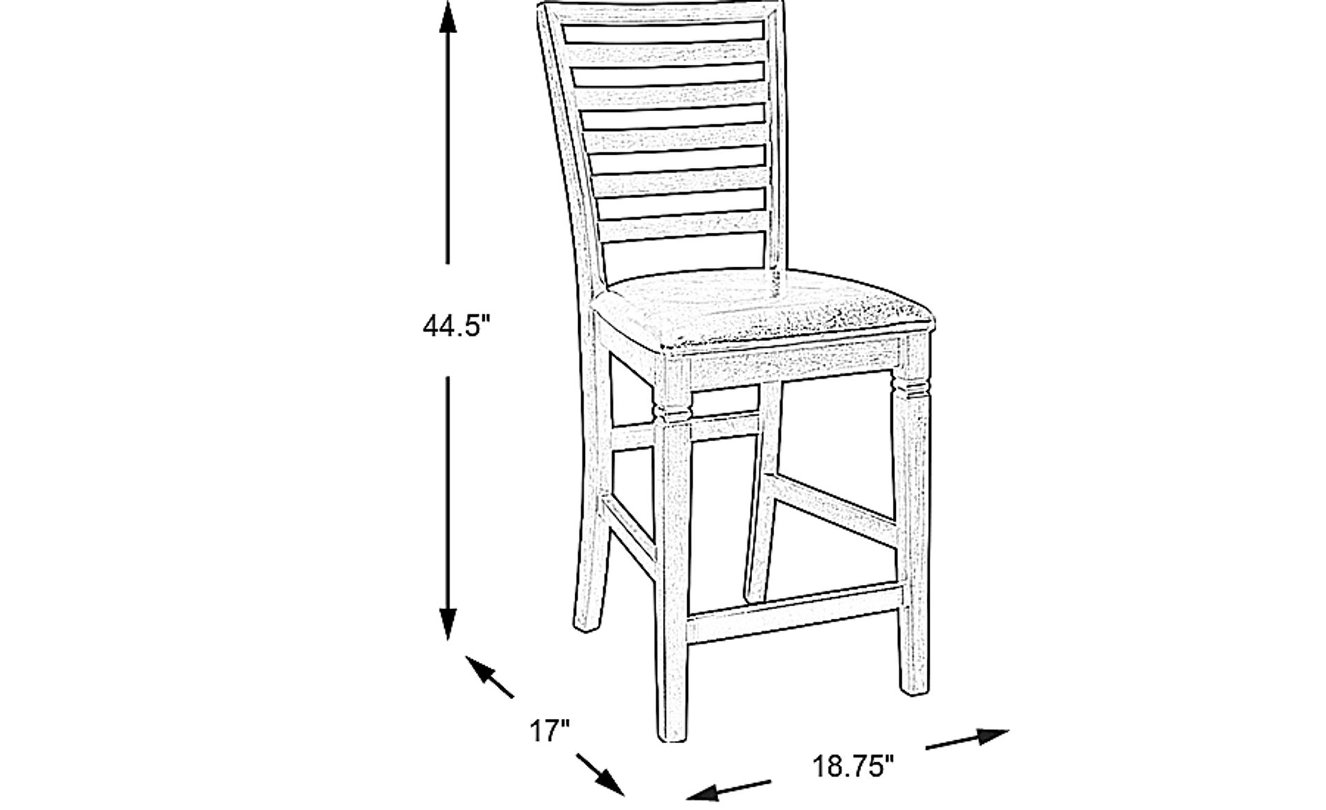Dimension Image. Please refer to the Dimension Tab on this page for dimension details.