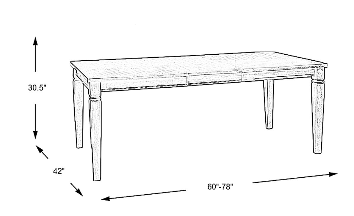 Riverdale Cherry Rectangle Dining Table