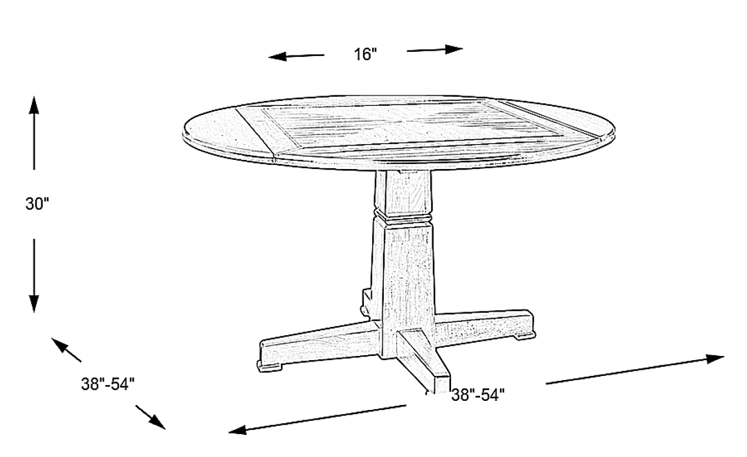 Riverdale Cherry Round Dining Table