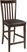 Riverdale Cherry 5 Pc Square Counter Height Dining Room with Slat Back Stools