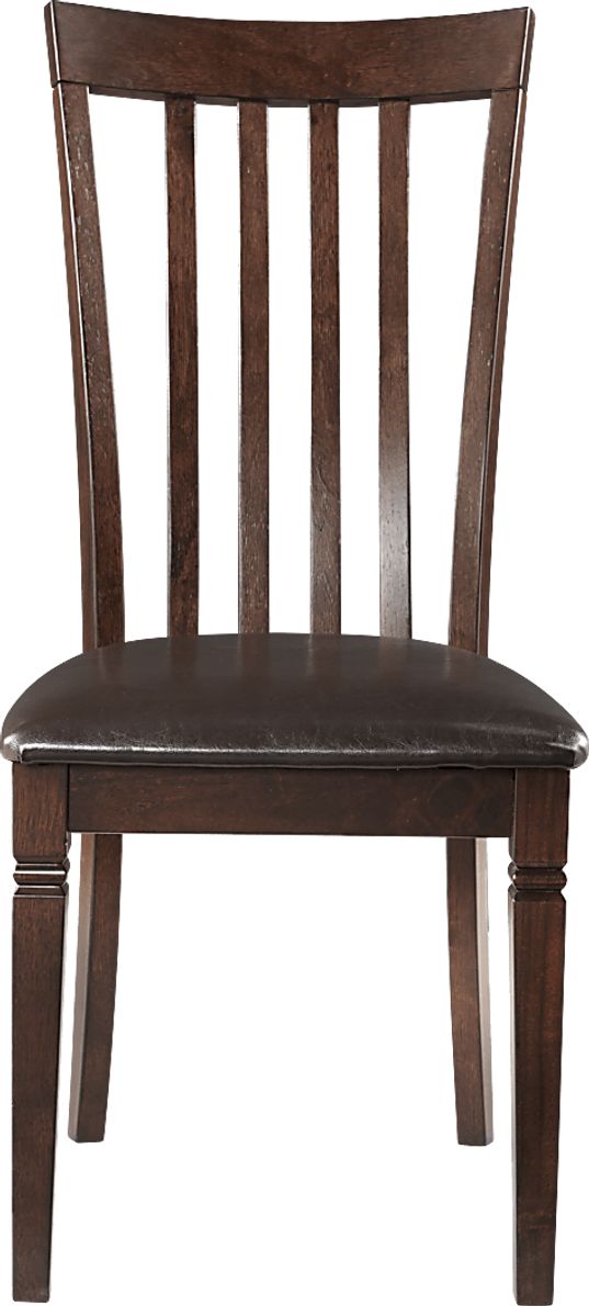 Riverdale Cherry 7 Pc Rectangle Dining Room with Slat Back Chairs