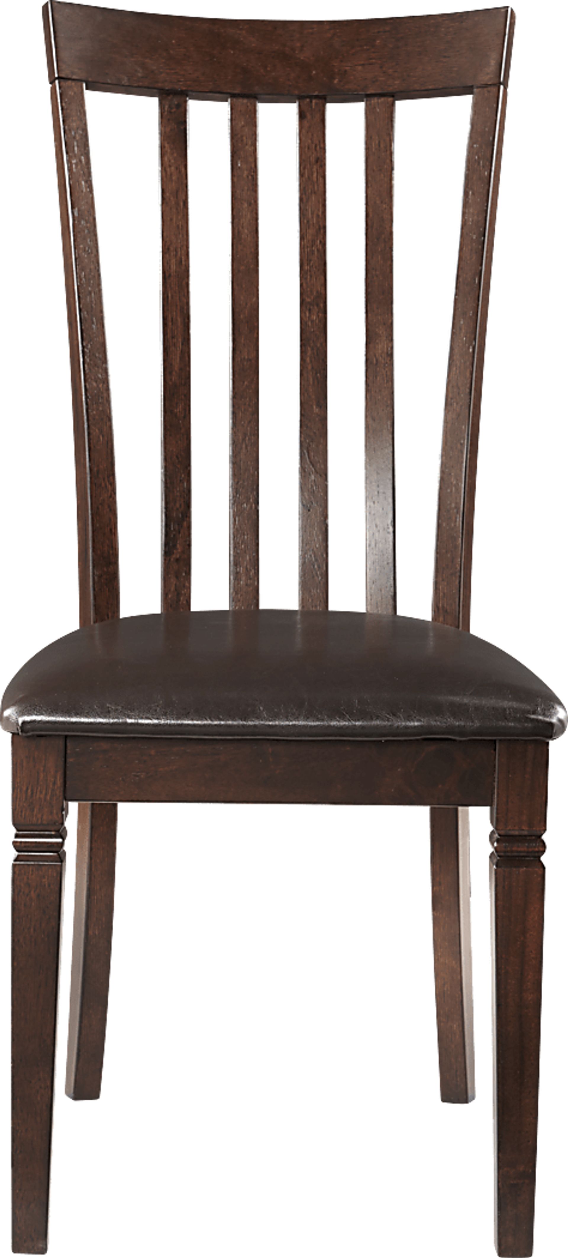 Riverdale Cherry 7 Pc Rectangle Dining Room with Slat Back Chairs - Image 5