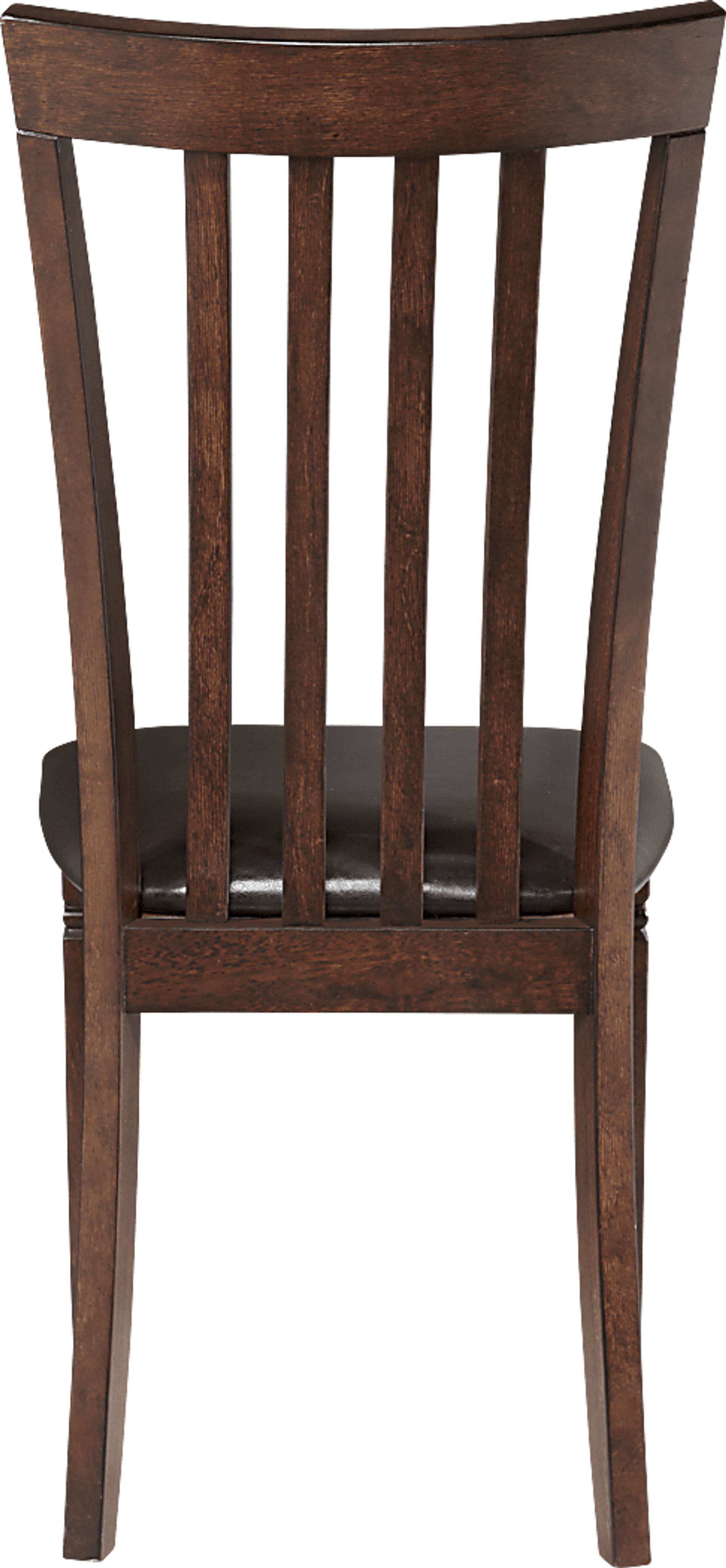 Riverdale Cherry 7 Pc Rectangle Dining Room with Slat Back Chairs - Image 6
