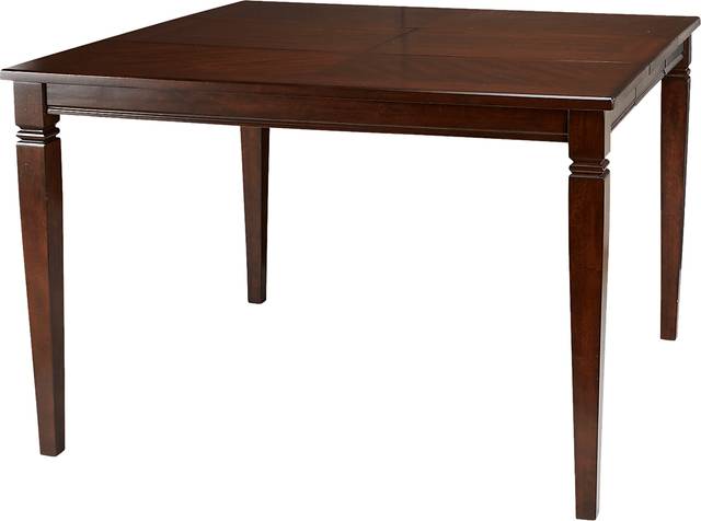 Riverdale Cherry 5 Pc Square Counter Height Dining Room with X-Back Stools - Thumbnail - Image 3