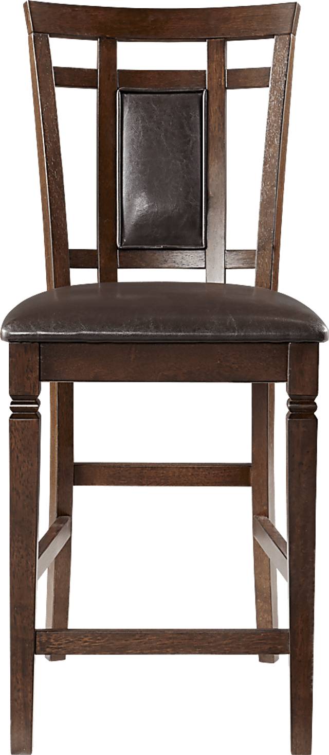Riverdale Cherry Upholstered Back Counter Height Stool - Thumbnail - Image 4