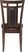 Riverdale Cherry Upholstered Back Side Chair