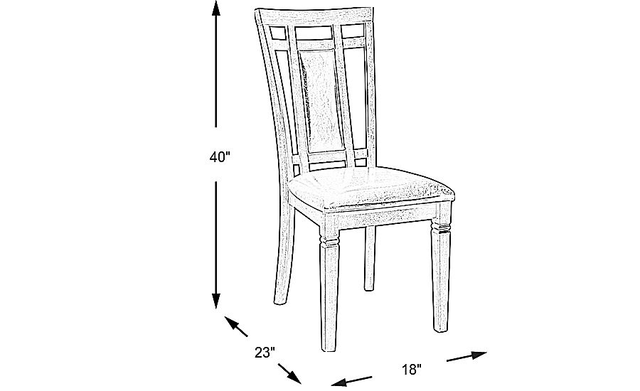 Riverdale Cherry Upholstered Back Side Chair Rooms To Go