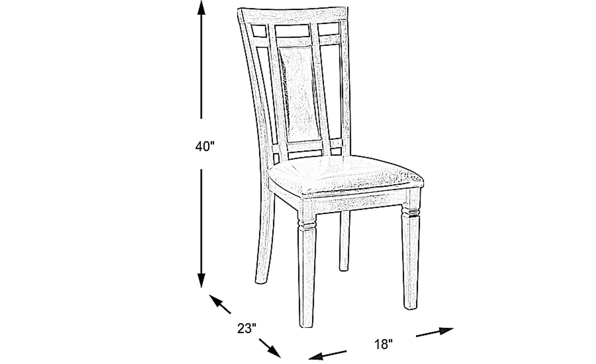 Dimension Image. Please refer to the Dimension Tab on this page for dimension details.