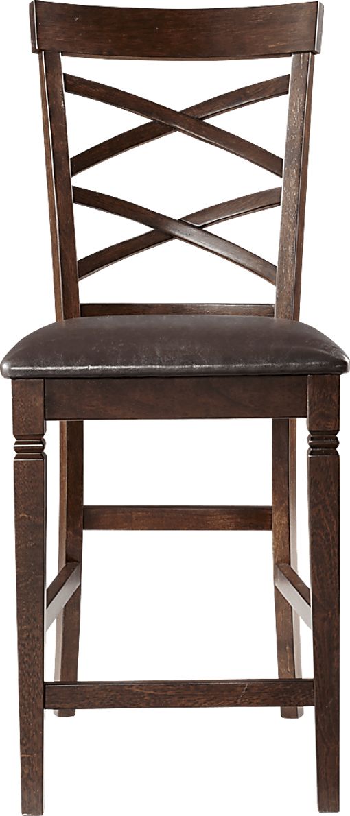 Riverdale Cherry X-Back Counter Height Stool