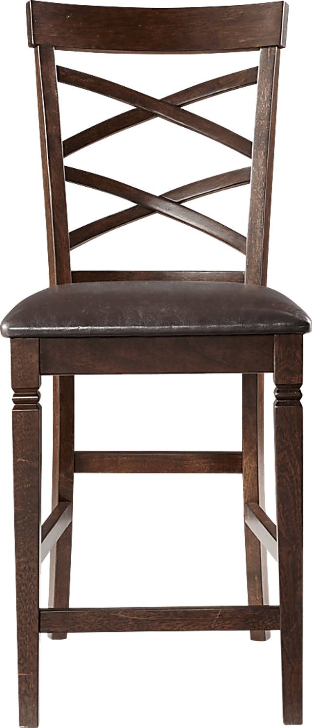 Riverdale Cherry X-Back Counter Height Stool - Thumbnail - Image 4