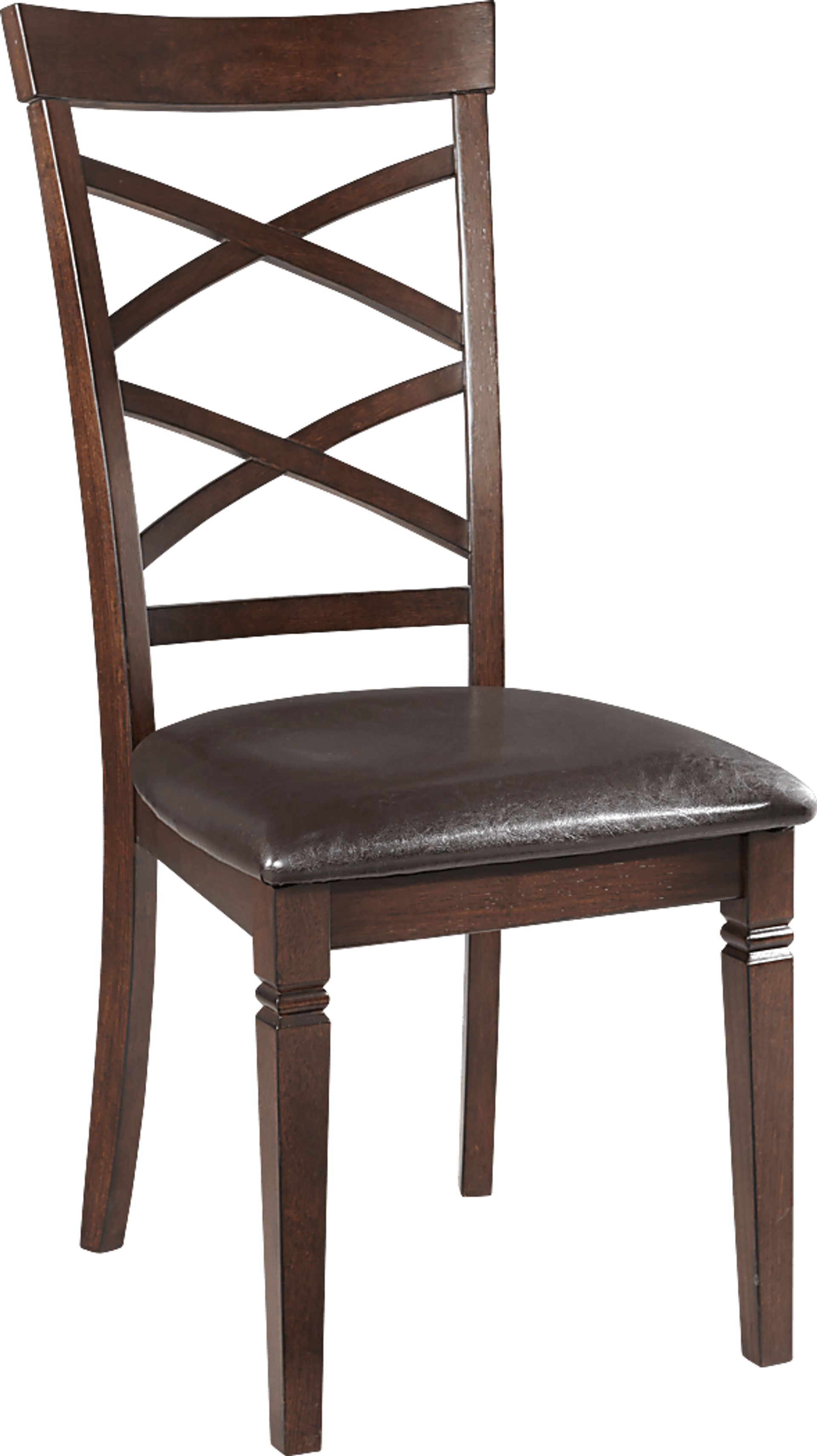 Riverdale Cherry X-Back Side Chair - Image 1