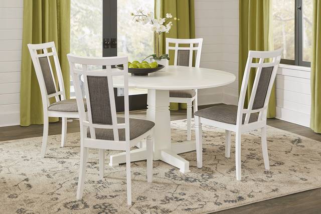 Riverdale White Round Dining Table - Thumbnail - Image 2