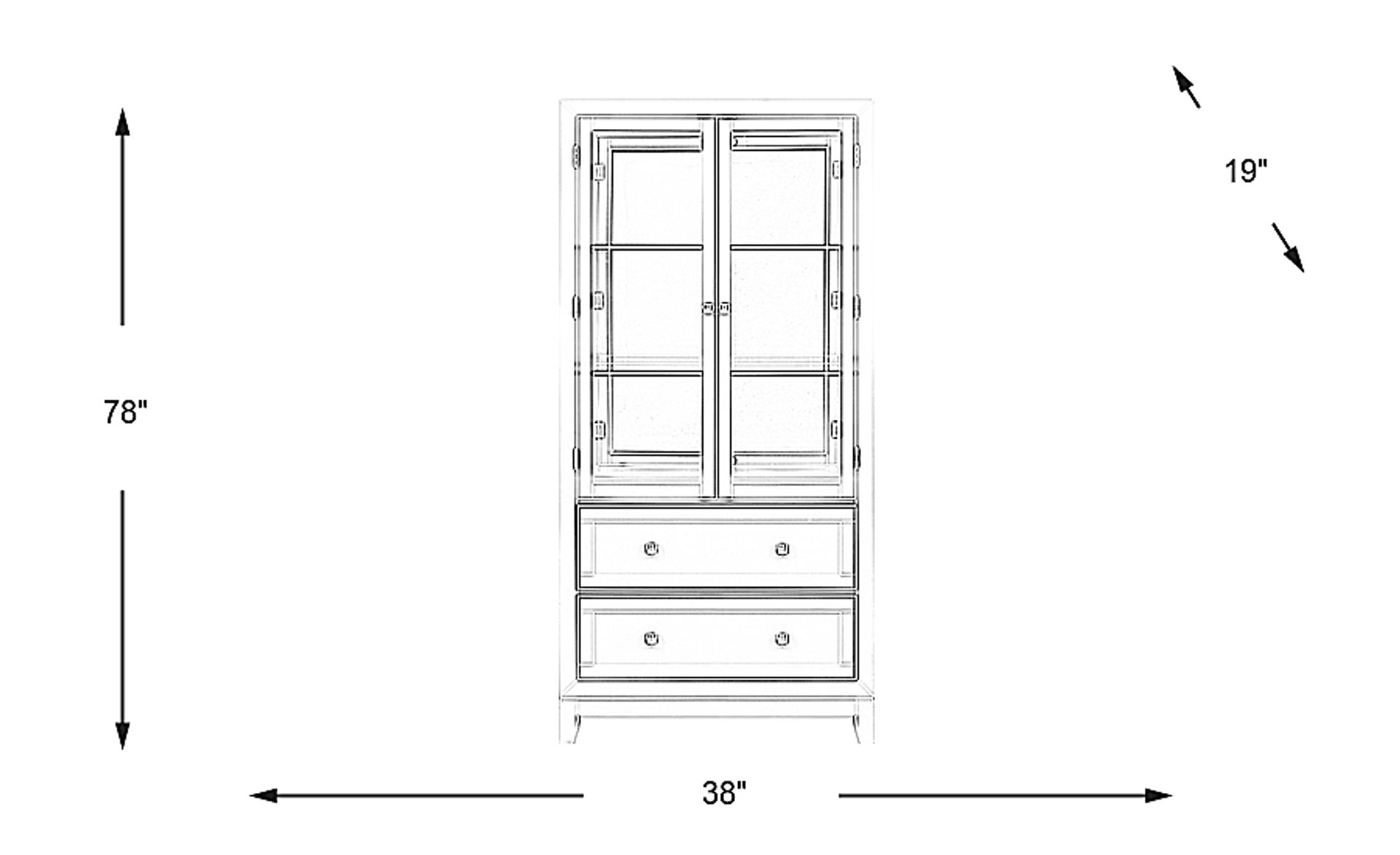 Dimension Image. Please refer to the Dimension Tab on this page for dimension details.