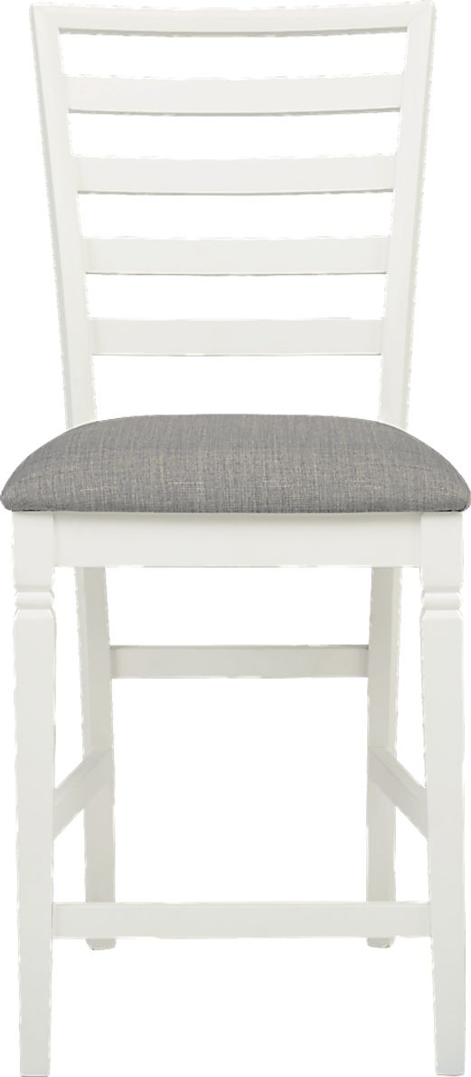 Riverdale White Ladder Back Counter Height Stool Rooms To Go