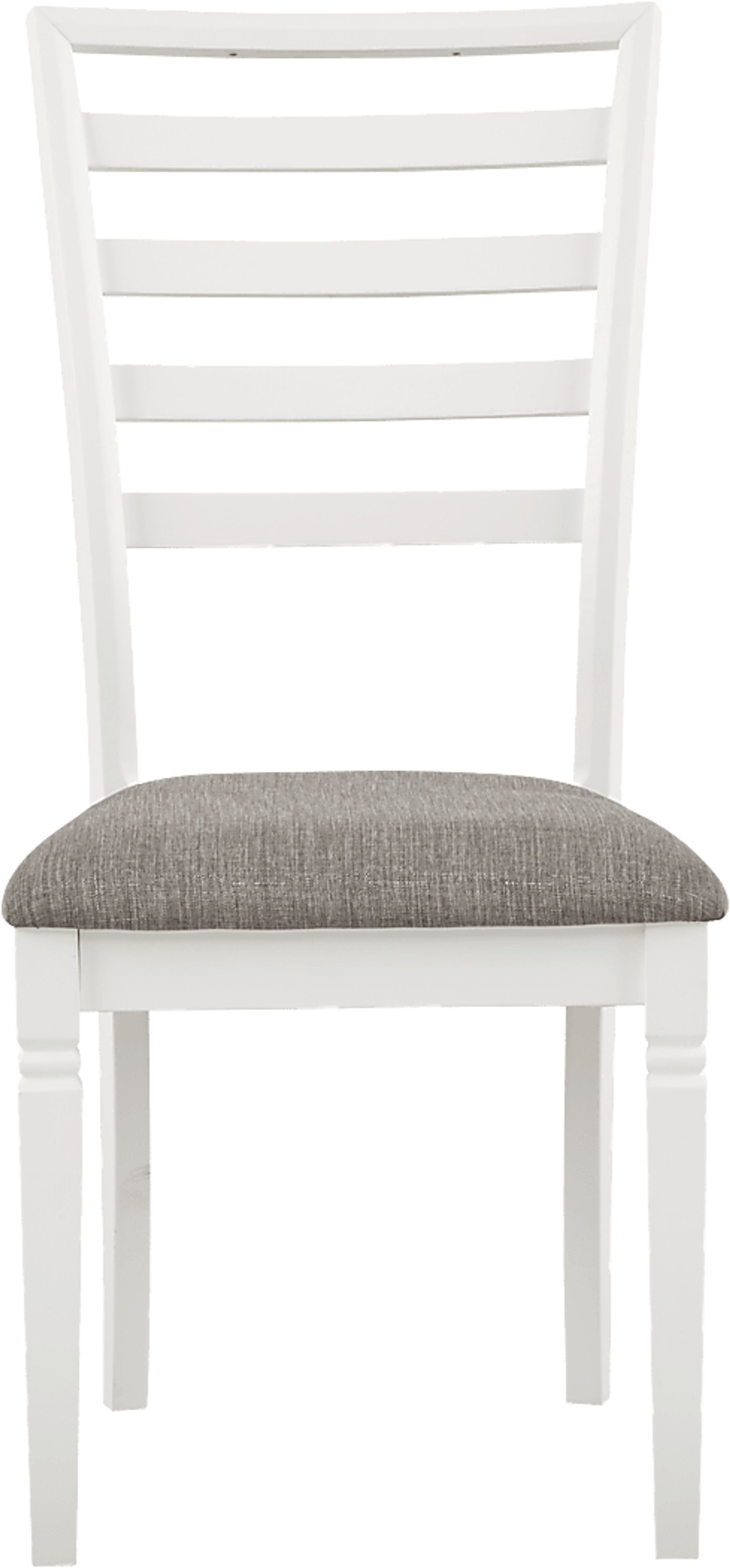 Riverdale White 5 Pc Rectangle Dining Room with Ladder Back Chairs - Image 5