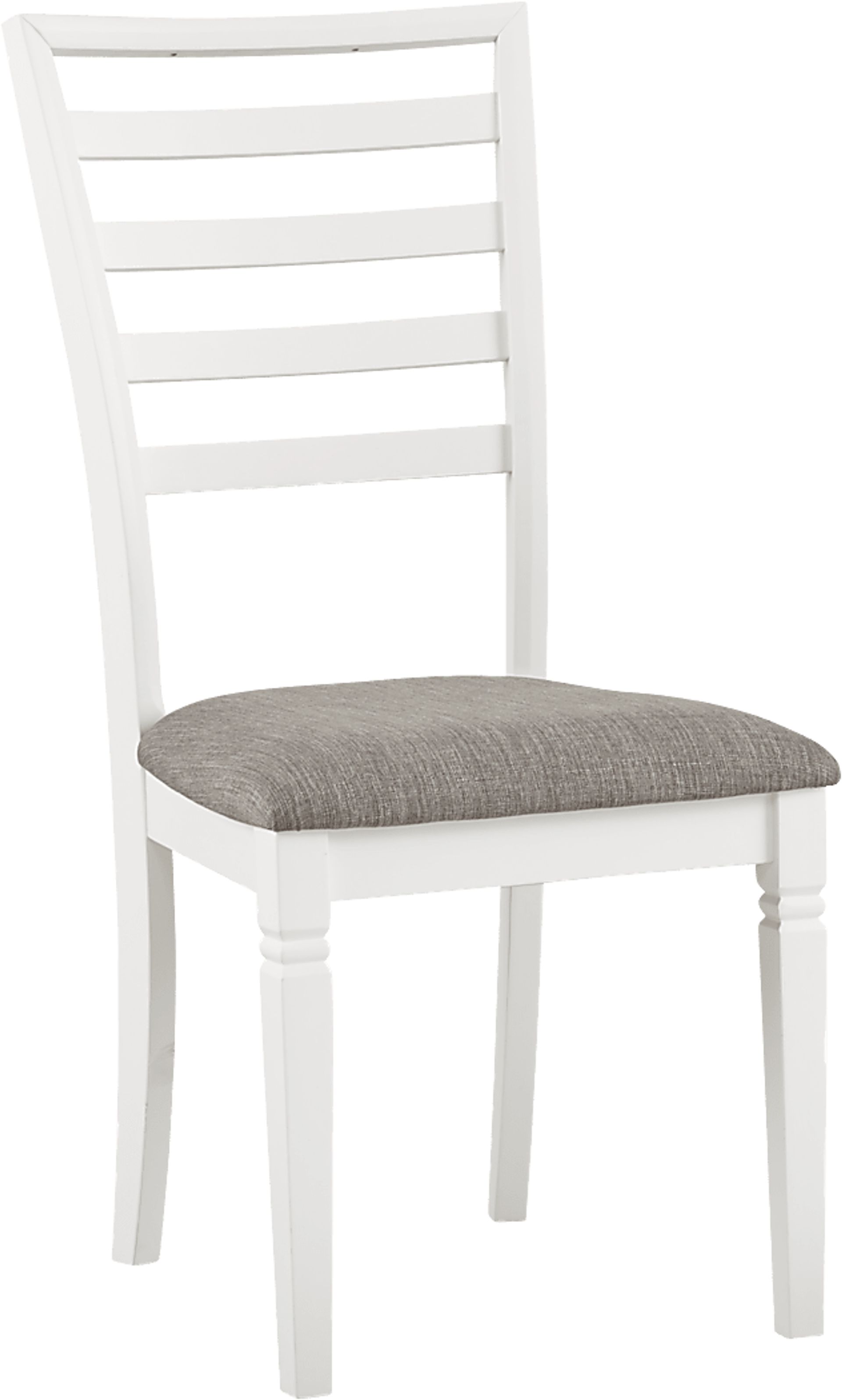 Riverdale White 5 Pc Rectangle Dining Room with Ladder Back Chairs - Image 4