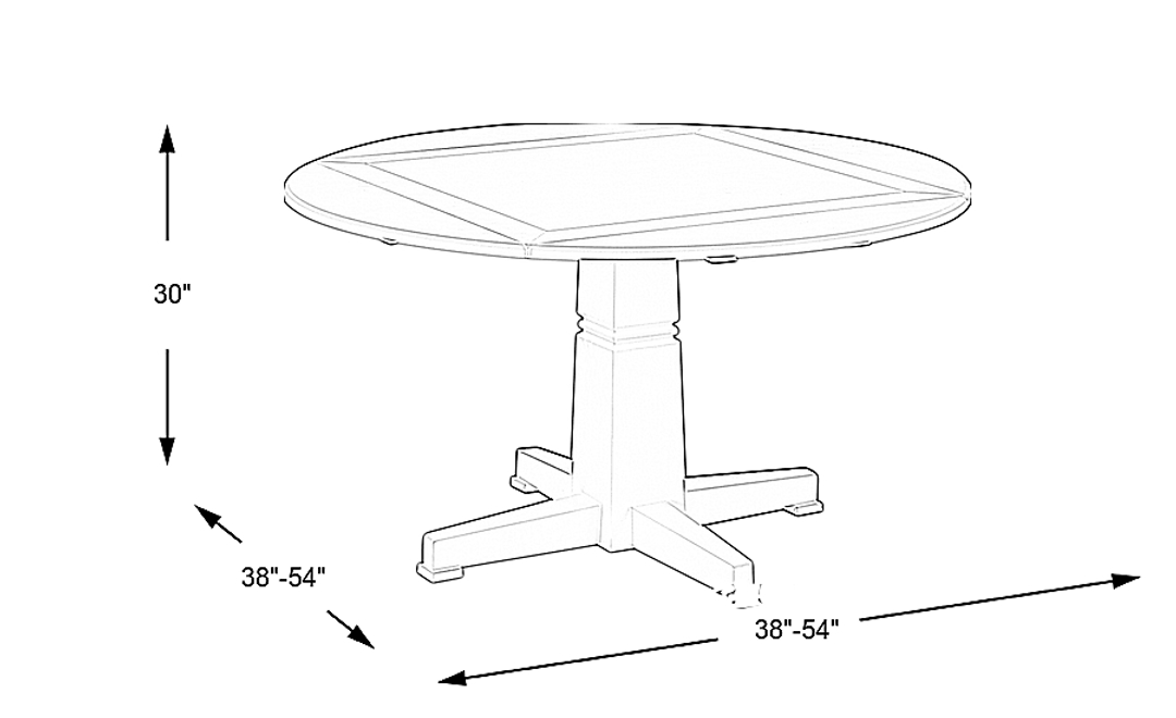Riverdale White Round Dining Table