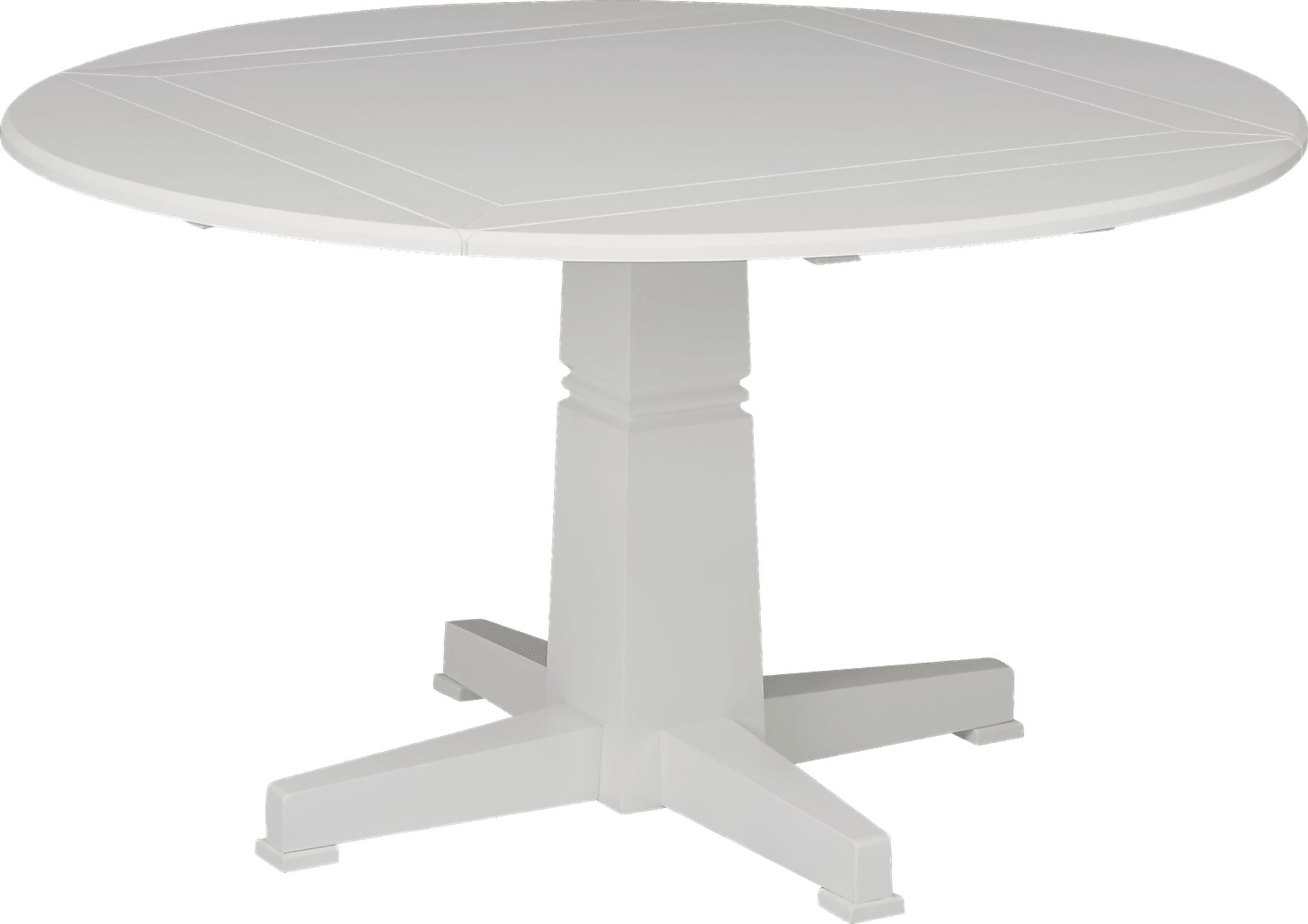 Riverdale White 5 Pc Round Dining Room with Upholstered Back Chairs - Image 3