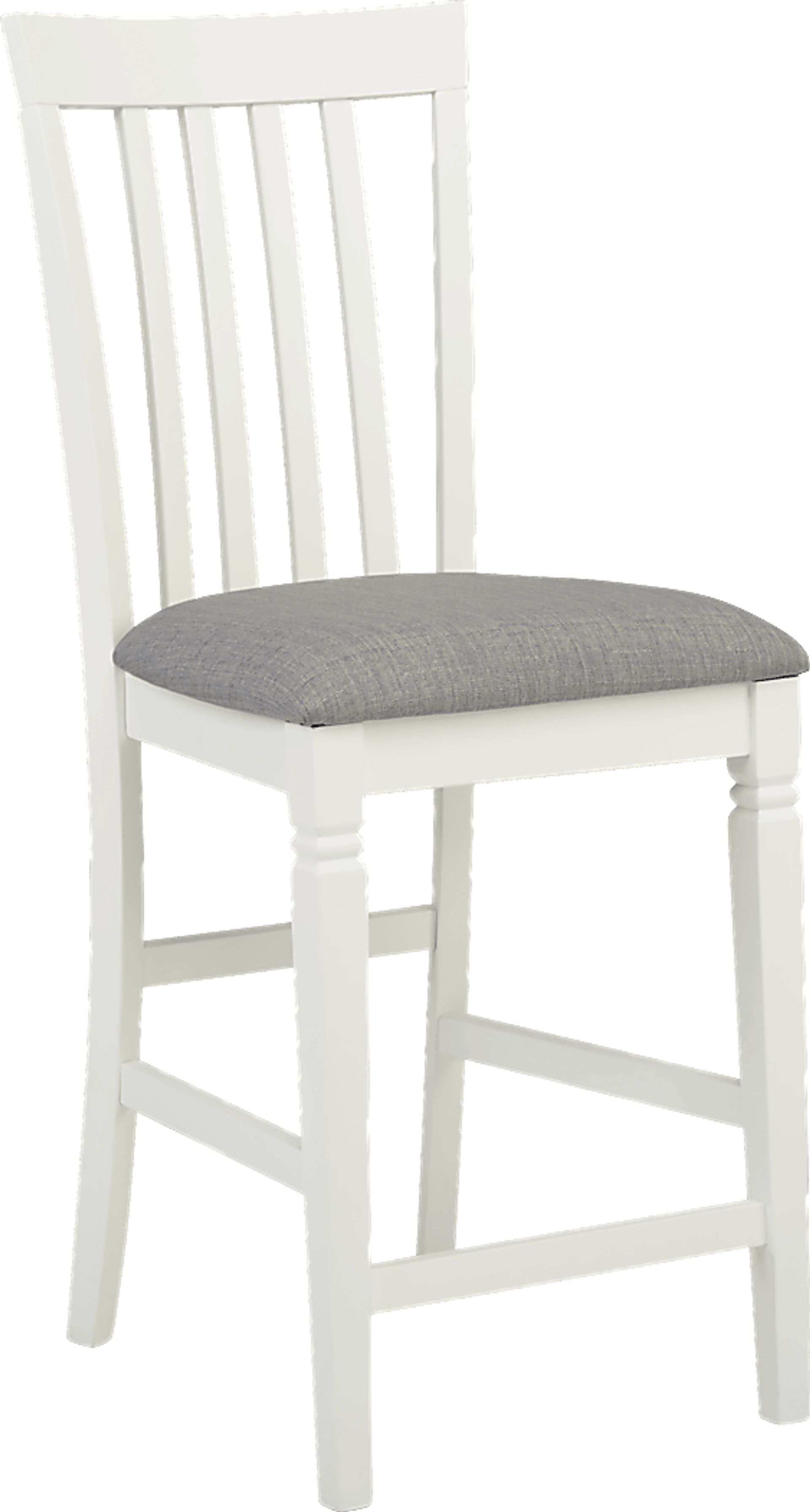 Riverdale White Slat Back Counter Height Stool - Image 1