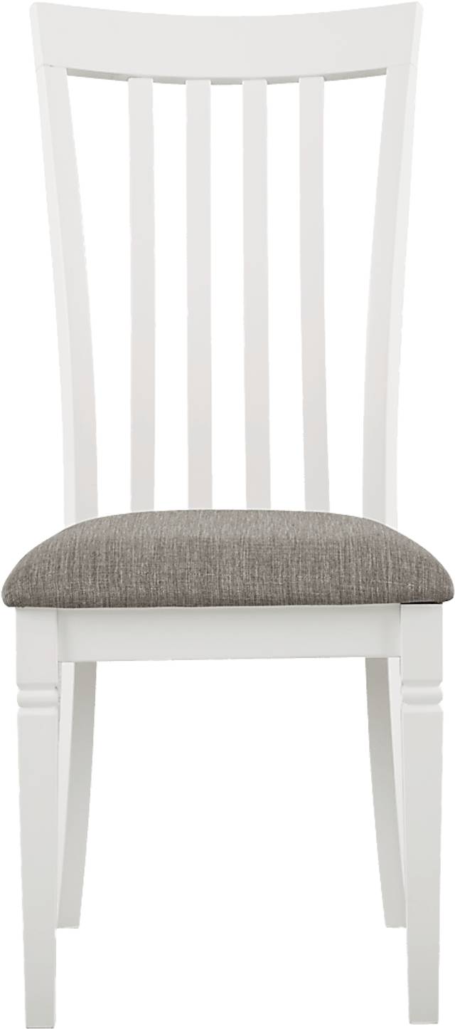 Riverdale White Slat Back Side Chair - Thumbnail - Image 2