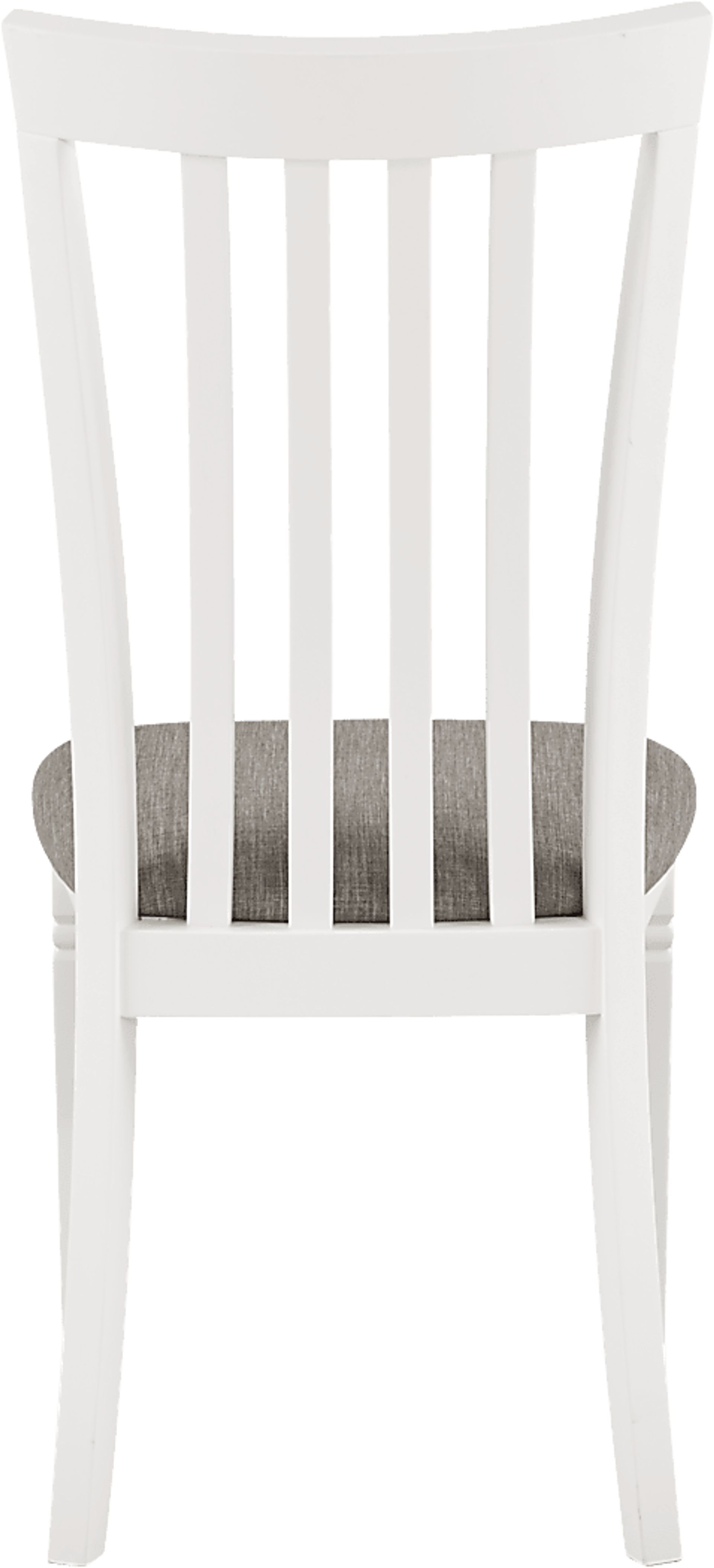 Riverdale White 5 Pc Rectangle Dining Room with Slat Back Chairs - Image 6