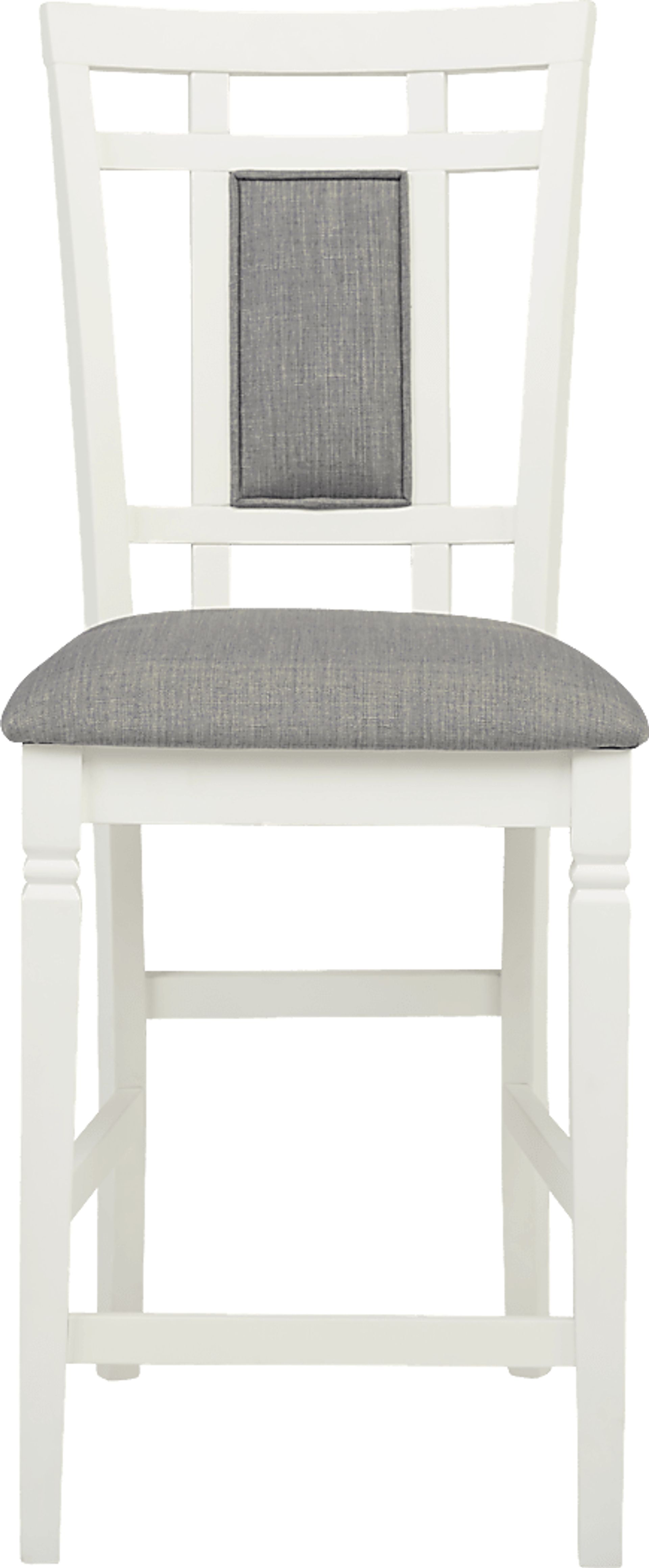 Riverdale White 5 Pc Square Counter Height Dining Room with Upholstered Back Stools - Image 6