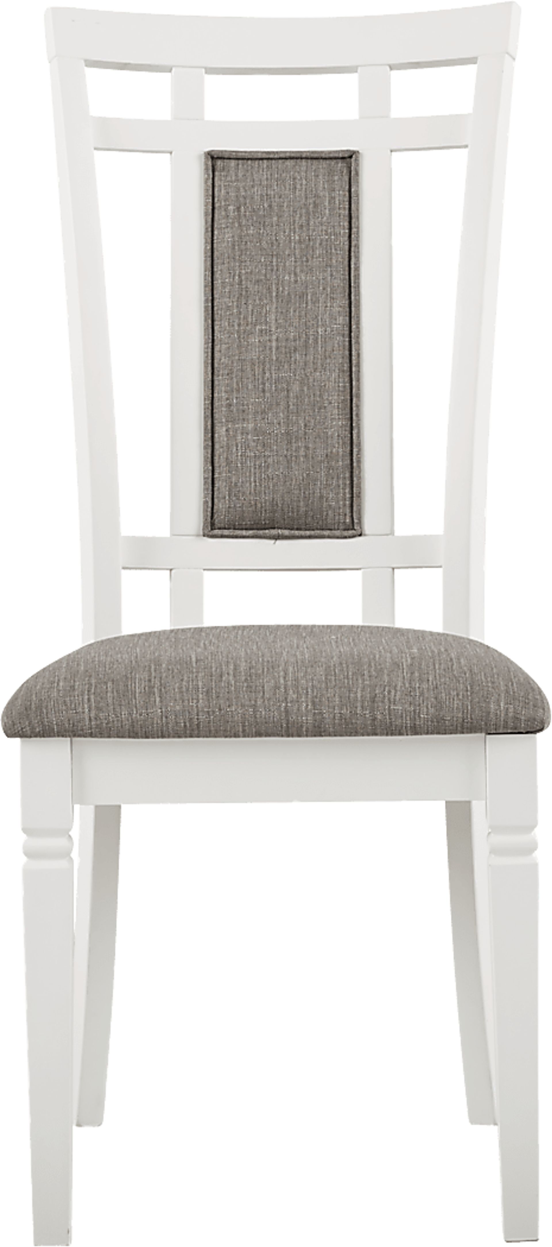 Riverdale White Upholstered Back Side Chair - Image 2