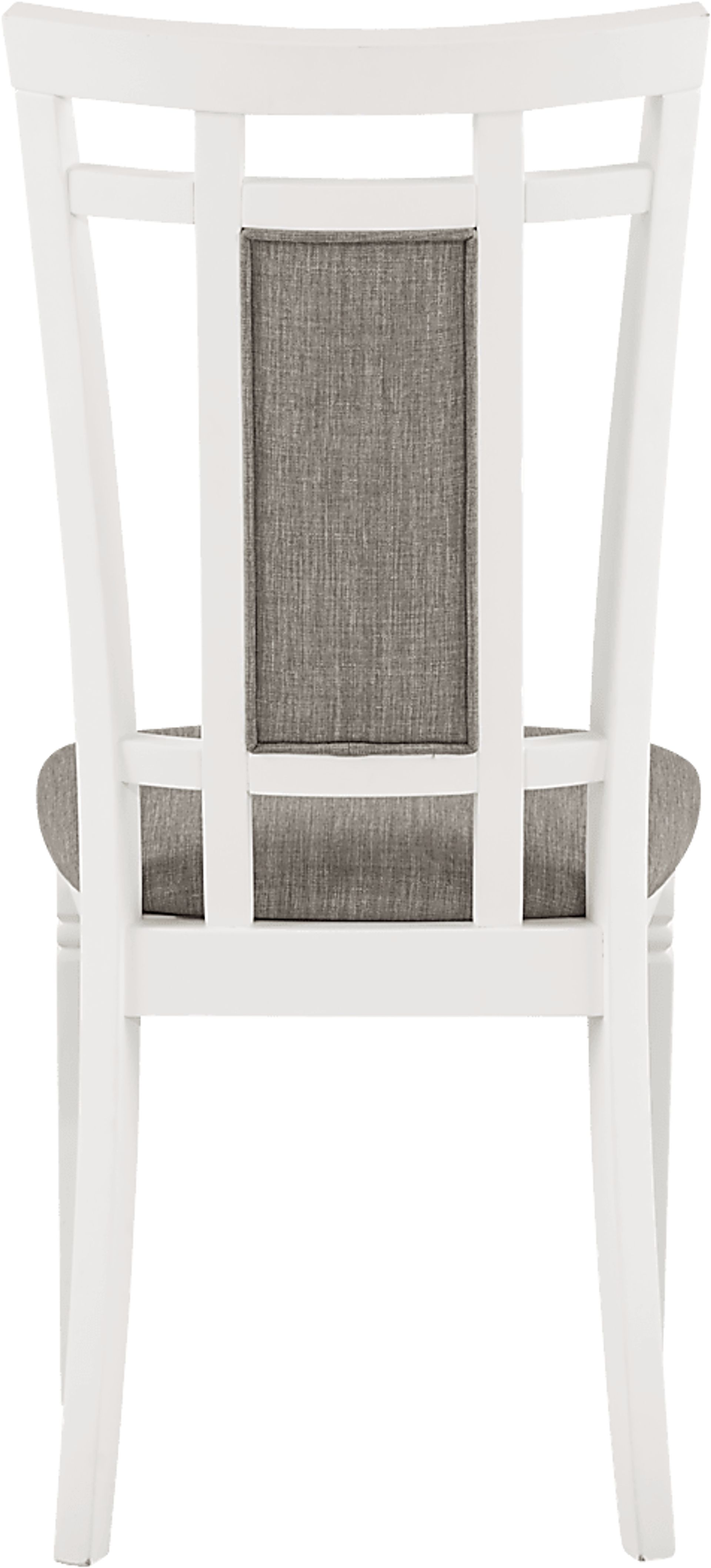 Riverdale White Upholstered Back Side Chair - Image 3
