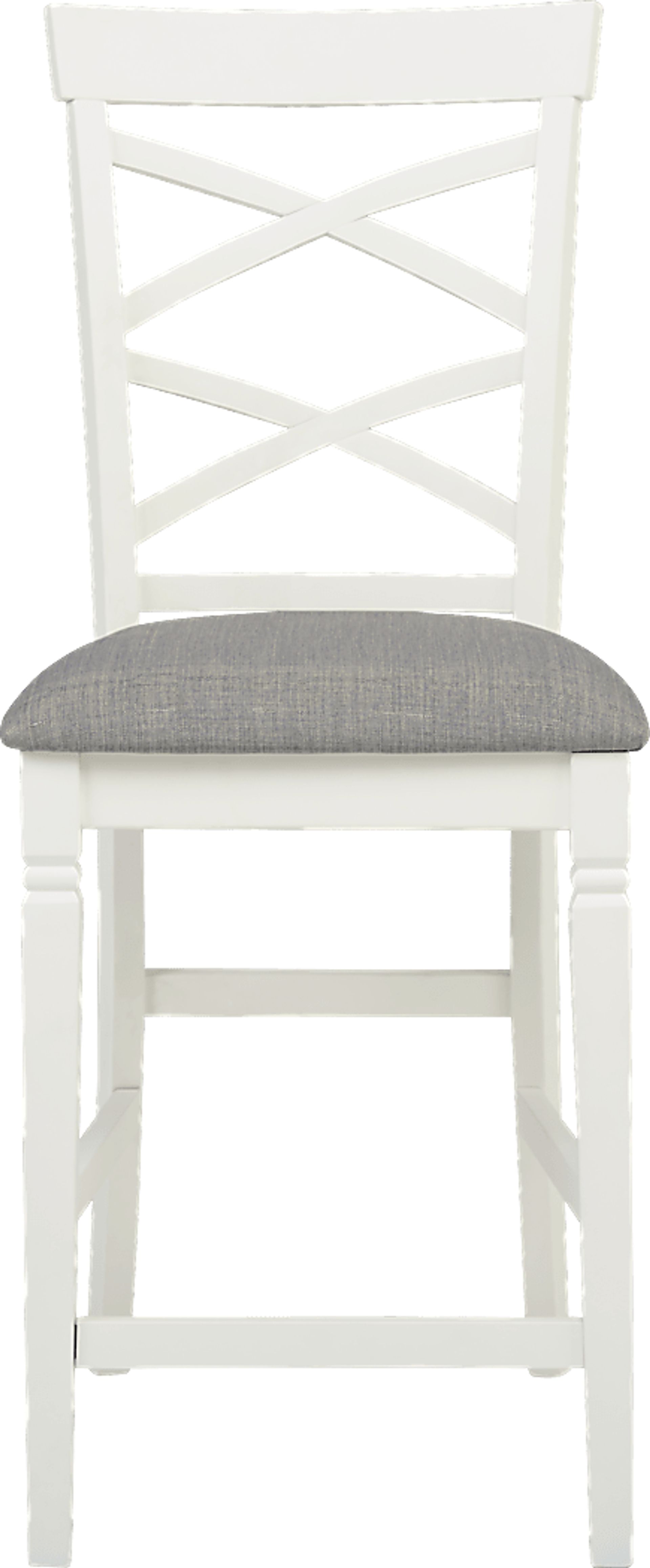 Riverdale White X-Back Counter Height Stool - Image 3