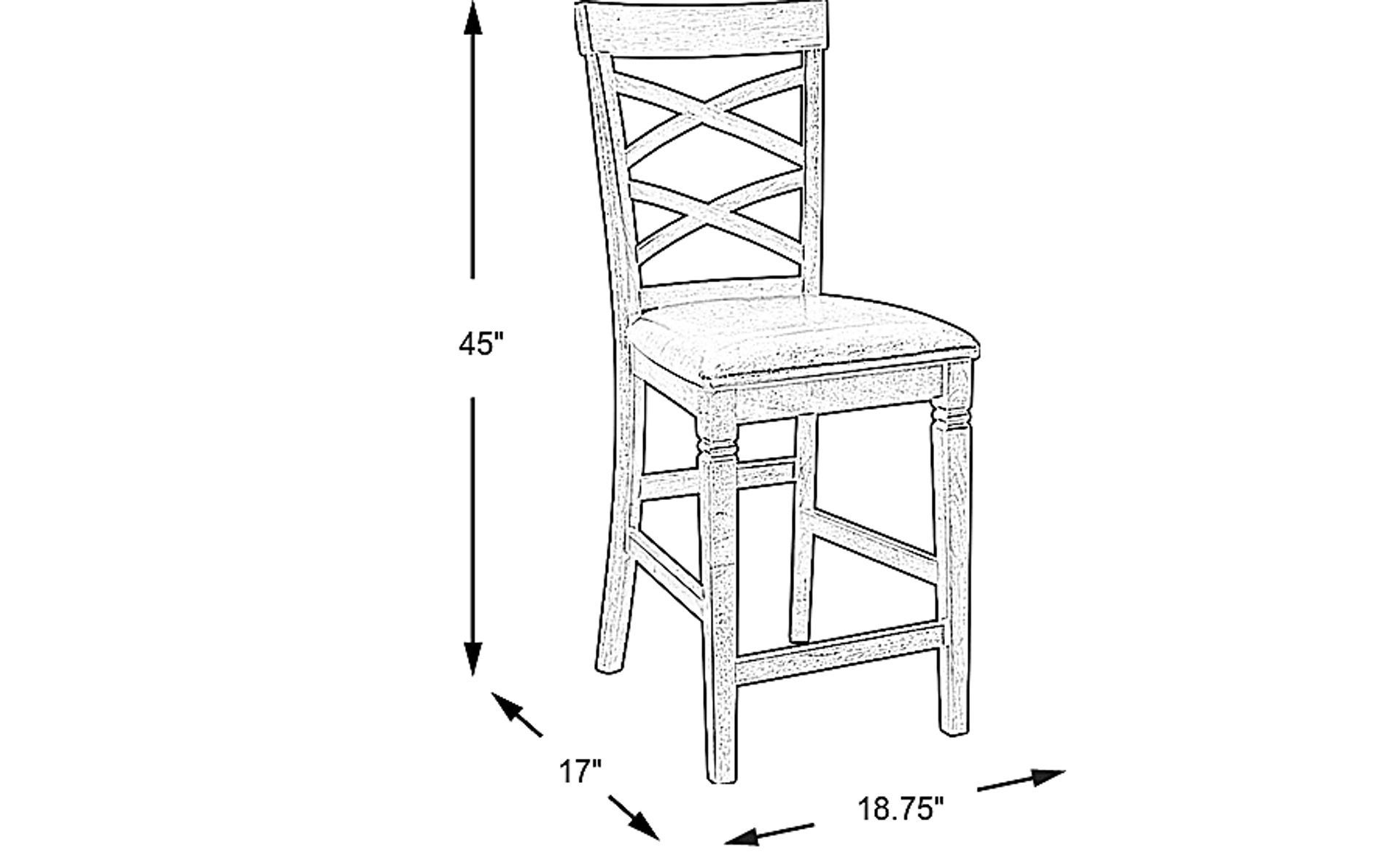 Dimension Image. Please refer to the Dimension Tab on this page for dimension details.