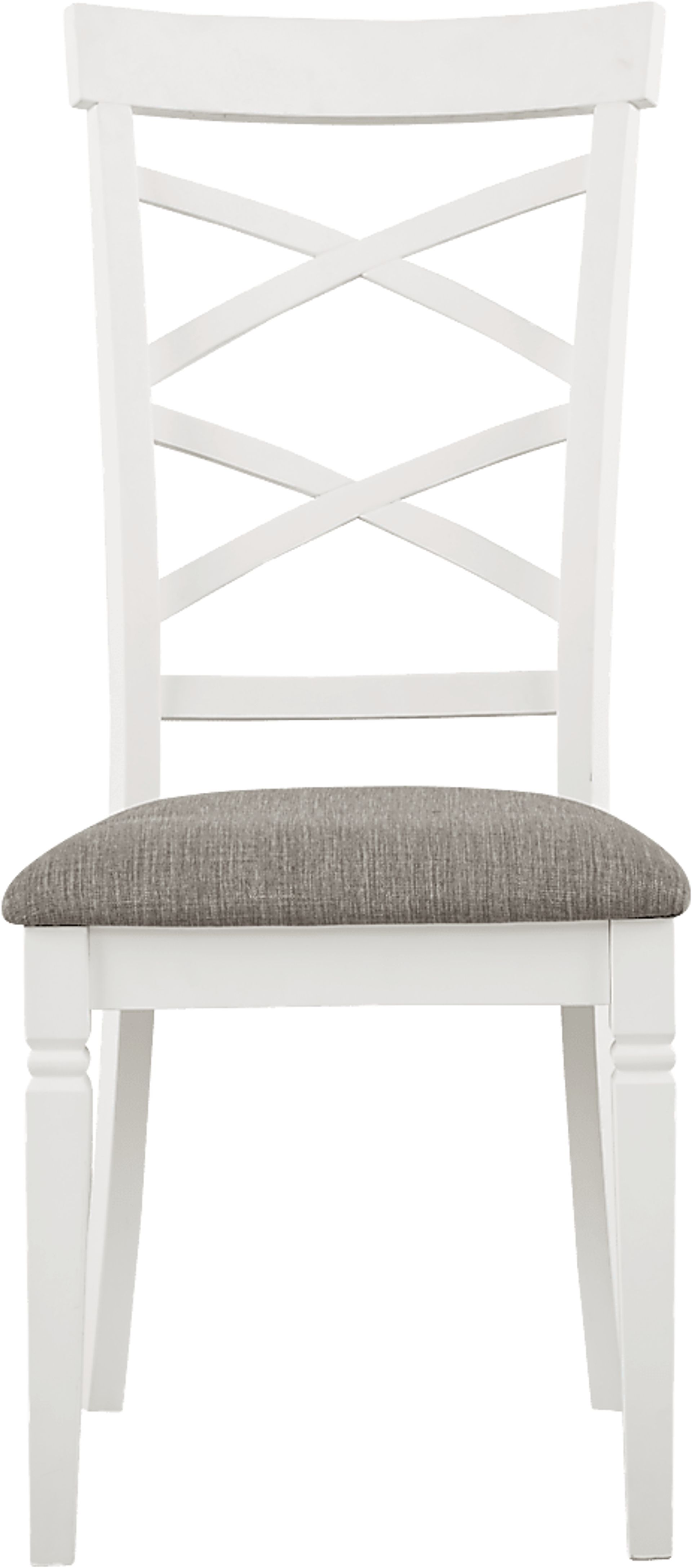 Riverdale White 5 Pc Rectangle Dining Room with X-Back Chairs - Image 5
