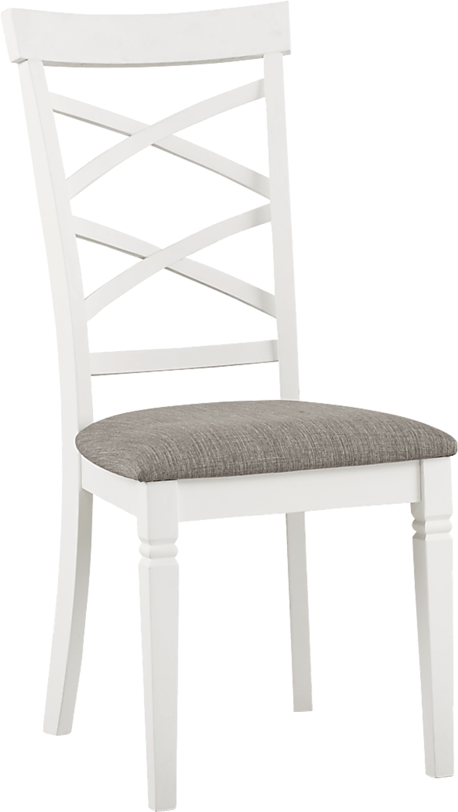 Riverdale White 5 Pc Rectangle Dining Room with X-Back Chairs - Image 4
