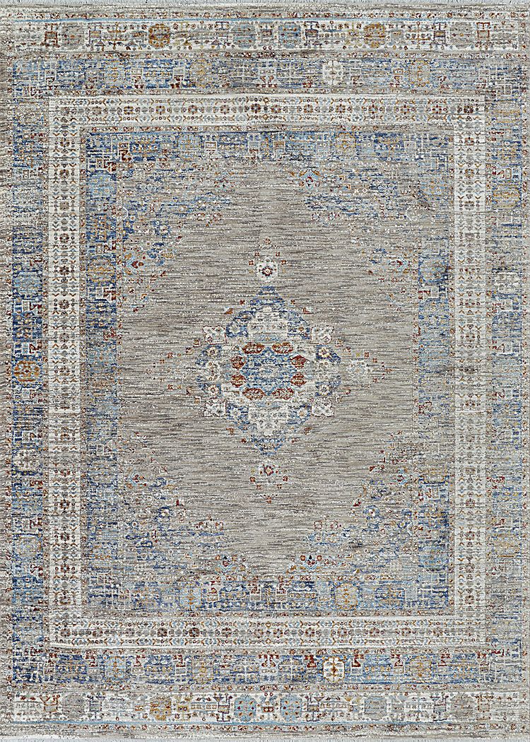 Riverdeen Blue/Brown 7'10 x 10'9 Rug