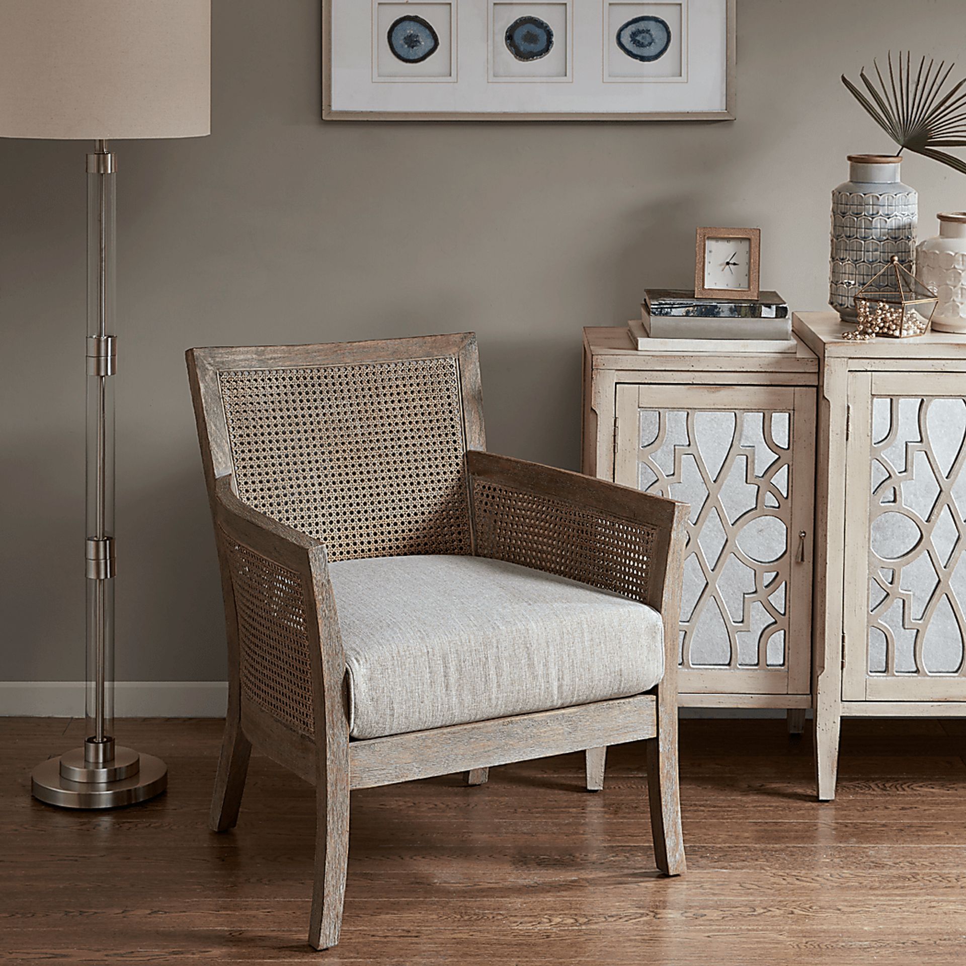 Riverford Cream Accent Chair - Image 7